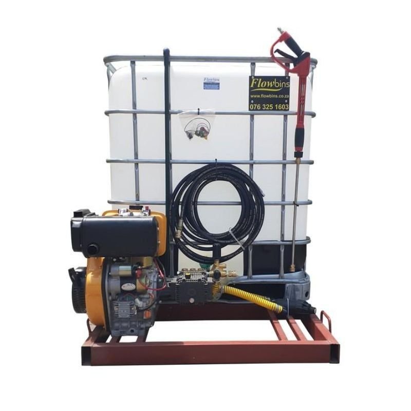 1000lPressurewashercleaningunit 10hp241bardiesel | TradeQuip SA