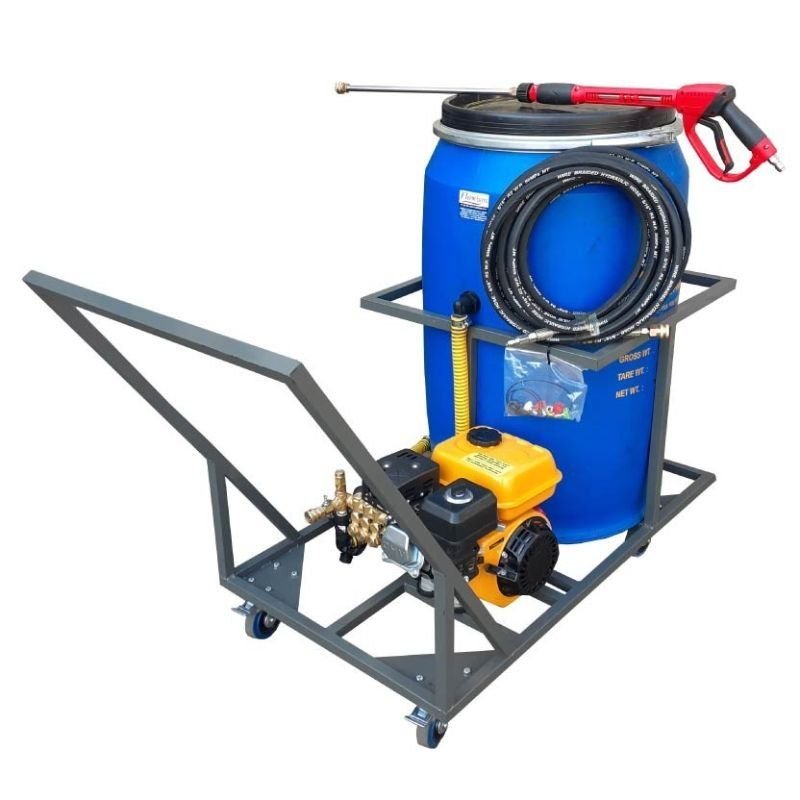 210lt Mobile Pressure Washer Trolley 6.5hp-petrol-186bar – high pressure washer | TradeQuip SA