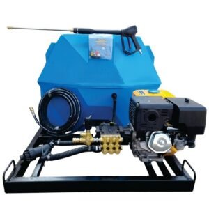 1000l Mobile High Pressure Washer 13hp-petrol-248-bar horizontal unit - Pressure Washers | TradeQuip SA