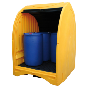 Spill Containment Bund, 4-Drum, with Hardcover - Spill Containment Pallets | TradeQuip SA