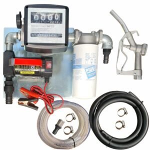40lt – 12v Diesel pump kit with water absorbent filter – Fully assembled on wall-mount plate - Diesel Pumps & Accessories | TradeQuip SA
