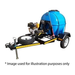 650l High Pressure Washer trailer 248bar-petrol unbraked - Pressure Washers | TradeQuip SA