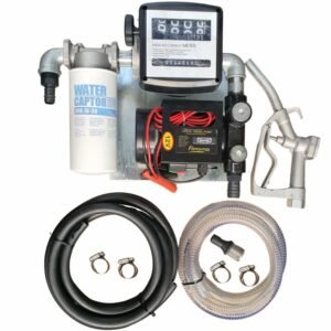 70lt – 12v Diesel pump kit with water absorbent filter – Fully assembled on wall-mount plate - Diesel Pumps & Accessories | TradeQuip SA