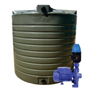 10,000L Tank + 0.75kW Monoblock Pump & Controller Combo - Water Pumps & Booster Pumps | TradeQuip SA