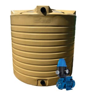 5000l Water tank and 0.37kw Peripheral Water Pump & Controller – water booster pump | TradeQuip SA
