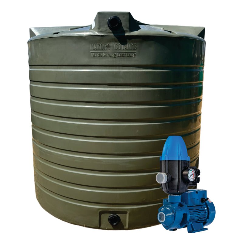 15 000l Water tank and 0.37kw Peripheral Water Pump & Controller – water booster pump | TradeQuip SA