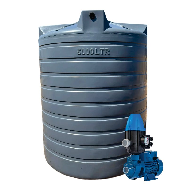 5000l Water tank and 0.75kw Peripheral Water Pump & Controller – water booster pump | TradeQuip SA