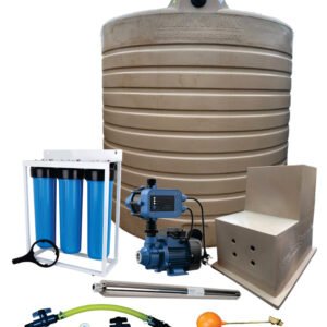 Water tank Combo Full House: 2500l Water tank & 0.37kw Econo Peripheral Water Pump - Water Pumps & Booster Pumps | TradeQuip SA