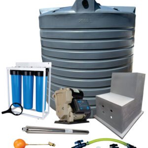 Water tank Combo Full house: 10 000l Water tank & VSP 1.5KW Booster Pump System (with VSD) - Water Pumps & Booster Pumps | TradeQuip SA