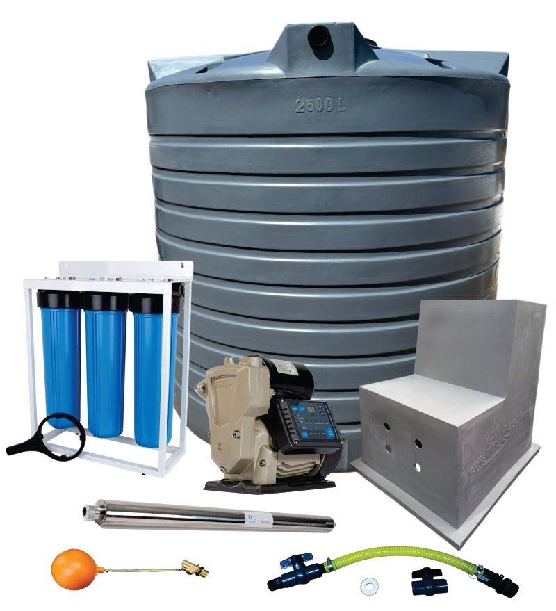 Water tank Combo Full house: 10 000l Water tank & VSP 1.5KW Booster Pump System (with VSD) - Water Pumps & Booster Pumps | TradeQuip SA