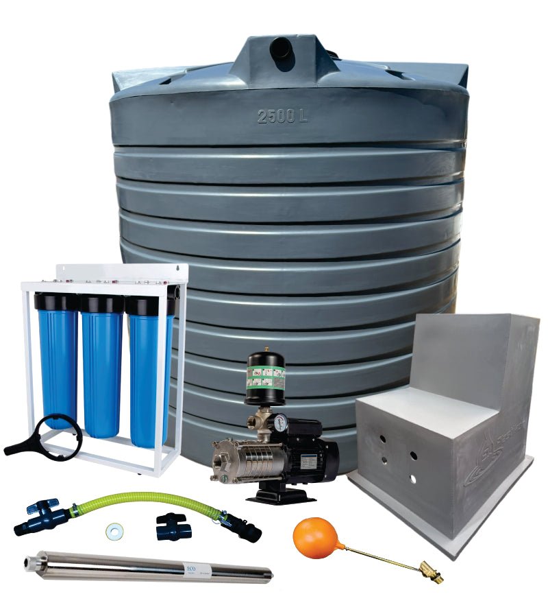 Water tank Combo Full House: 10 000l Water tank and 0.75kw Intelli VSD Booster pump - Water Pumps & Booster Pumps | TradeQuip SA