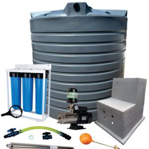 Water tank Combo Full House: 2500l Water tank and 0.75kw Intelli VSD Booster pump - Water Pumps & Booster Pumps | TradeQuip SA