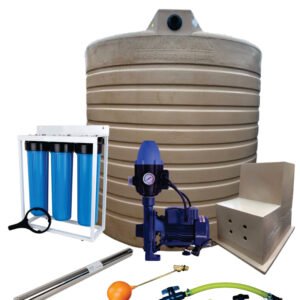 Water tank Combo Full House: 10 000l Water tank & 0.75kw Monoblock Water Pump kit - Water Pumps & Booster Pumps | TradeQuip SA