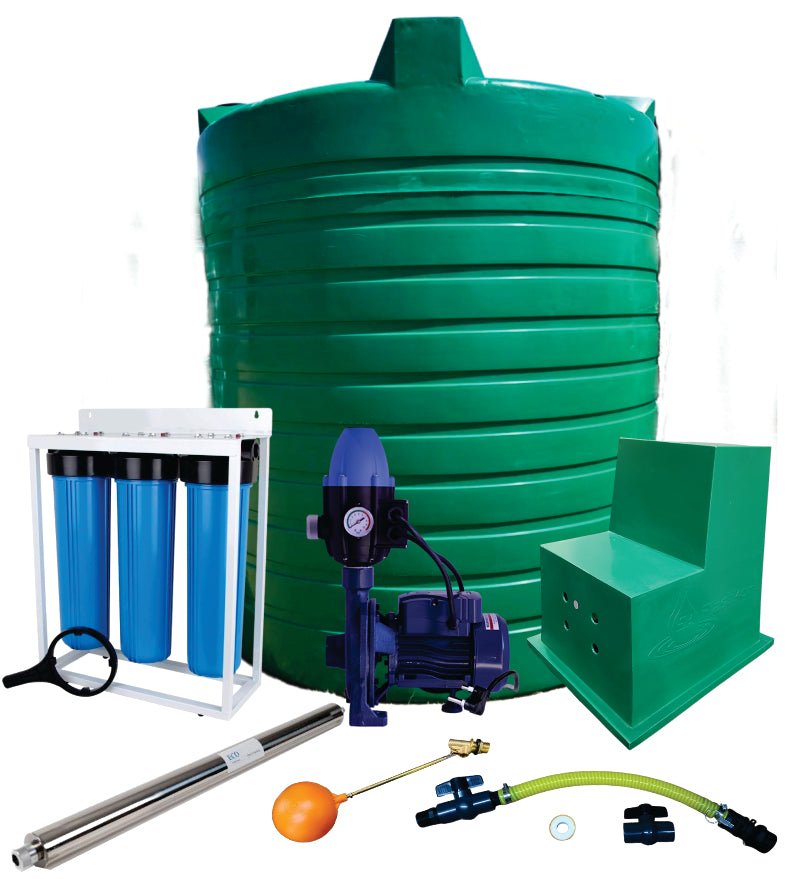 Water tank Combo Full House: 10 000l Water tank & 1.1kw Monoblock Water Pump kit - Water Pumps & Booster Pumps | TradeQuip SA