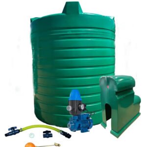 Water tank Combo Executive: 10 000l Water tank & 0.37kw Peripheral Water Pump - Water Pumps & Booster Pumps | TradeQuip SA