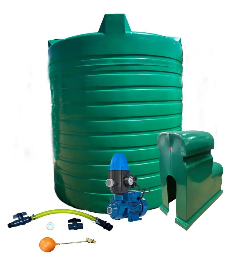 Water tank Combo Executive: 10 000l Water tank & 0.37kw Peripheral Water Pump - Water Pumps & Booster Pumps | TradeQuip SA