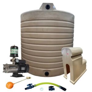 Water tank Combo Executive: 10 000l Water tank and 1.5kw Intelli VSD Booster pump - Water Pumps & Booster Pumps | TradeQuip SA
