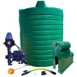 Water tank Combo Executive: 15 000l Water tank & 1.1kw Monoblock Water Pump kit - Water Pumps & Booster Pumps | TradeQuip SA