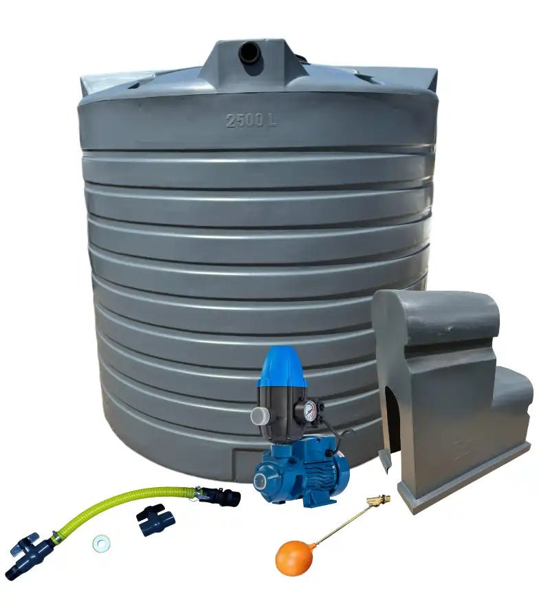 Water tank Combo Executive: 10 000l Water tank & 0.75kw Peripheral Water Pump - Water Pumps & Booster Pumps | TradeQuip SA