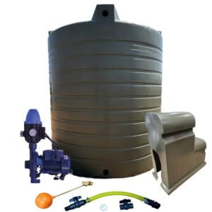Water tank Combo Executive: 5000l Water tank & 0.75kw Monoblock Water Pump kit - Water Pumps & Booster Pumps | TradeQuip SA