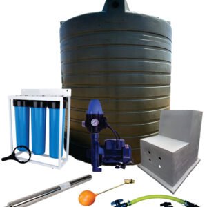 Water tank Combo Full House: 2500l Water tank & 0.55kw Flowpump Monoblock Water Pump - Water Pumps & Booster Pumps | TradeQuip SA