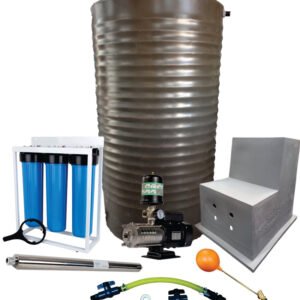 Water tank Combo Full House: 1000l Water tank & 1.5kw Intelli VSD Booster pump - Water Pumps & Booster Pumps | TradeQuip SA