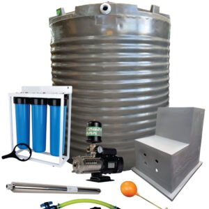 Water tank Combo Full House: 2200l Water tank & 1.5kw Intelli VSD Booster pump - Water Pumps & Booster Pumps | TradeQuip SA