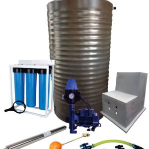 Water tank Combo Full House: 1200l slim tank & 0.75kw Monoblock Water Pump kit - Water Pumps & Booster Pumps | TradeQuip SA