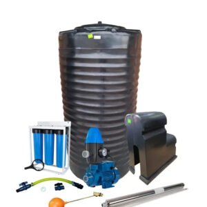 Water tank Combo Full House: 1200l slim tank & 0.75kw Peripheral Water Pump - Water Pumps & Booster Pumps | TradeQuip SA