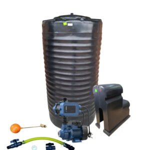 Water tank Combo Executive: 1000l slim tank & 0.37kw Econo Peripheral Water Pump - Water Pumps & Booster Pumps | TradeQuip SA