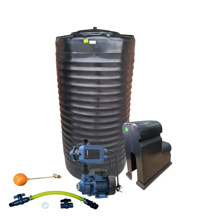 Water tank Combo Executive: 1000l slim tank & 0.37kw Econo Peripheral Water Pump - Water Pumps & Booster Pumps | TradeQuip SA