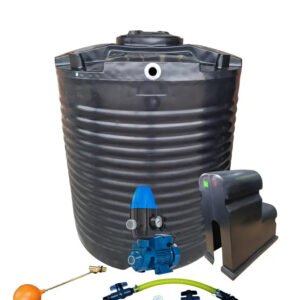 Water tank Combo Executive: 2200l tank & 0.75kw Peripheral Water Pump - Water Pumps & Booster Pumps | TradeQuip SA