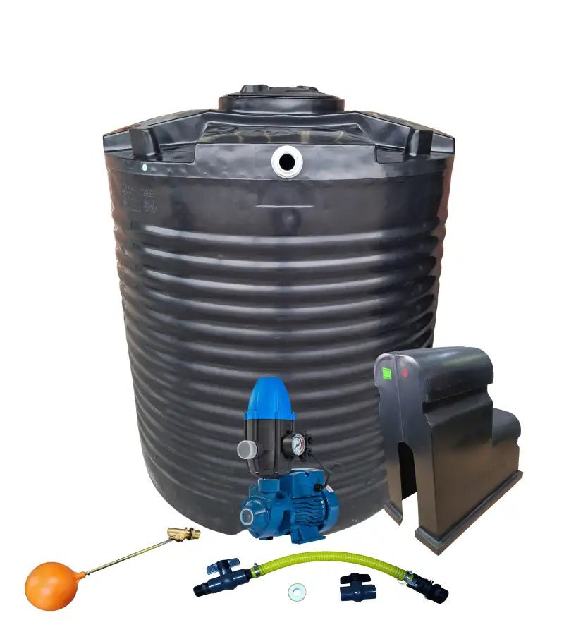 Water tank Combo Executive: 2200l tank & 0.75kw Peripheral Water Pump - Water Pumps & Booster Pumps | TradeQuip SA