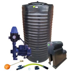 Water tank Combo Executive: 1200l slim tank & 0.75kw Monoblock Water Pump kit - Water Pumps & Booster Pumps | TradeQuip SA