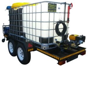 Honey sucker 1000lt Flowbin™ with 1000lt 186bar pressure washer, double axle braked trailer unit - Honey Suckers | TradeQuip SA
