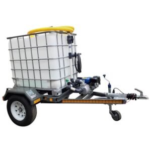 1000l Water bowser trailer 2.8bar-1-outlet Flowbin™ unbraked - Water Bowsers | TradeQuip SA