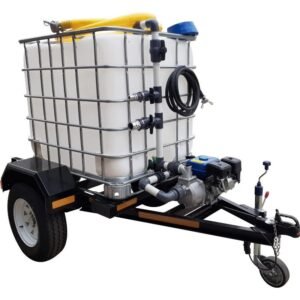 1000l Water Bowser trailer 2.8bar-exec Flowbin™ unbraked - Water Bowsers | TradeQuip SA
