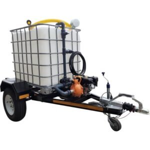 1000l Water Bowser trailer 7bar-1-outlet Flowbin™ braked - Water Bowsers | TradeQuip SA