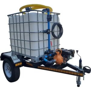 1000l Water Bowser trailer 7bar-1-outlet Flowbin™ unbraked - Water Bowsers | TradeQuip SA