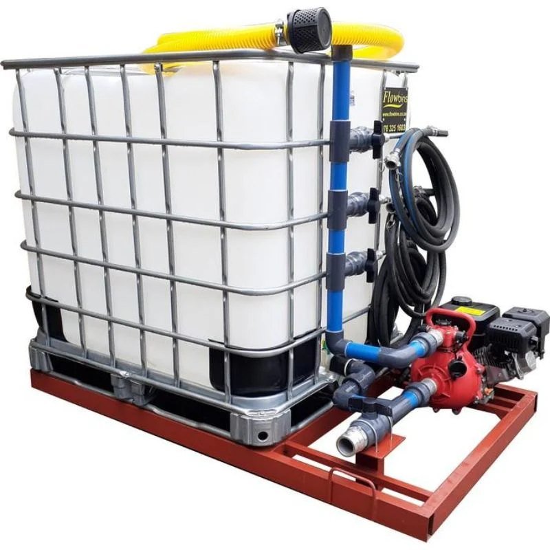 1000l Water Bowser 9.5bar-3-outlet Flowbin™ bakkie unit - Water Bowsers | TradeQuip SA