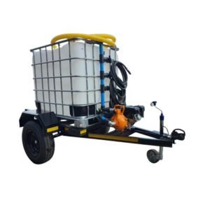 1000l Water Bowser trailer 7bar-3-outlet Flowbin™ unbraked - Water Bowsers | TradeQuip SA