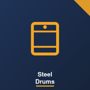 Close-Top Galvanised Steel Drum, 210L